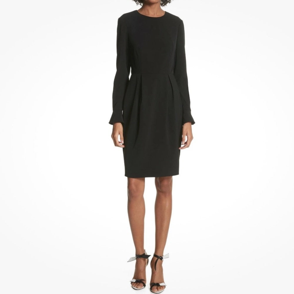 Ted Baker Black Bell Sleeve Dress With Long Sleeves Size 1/XS